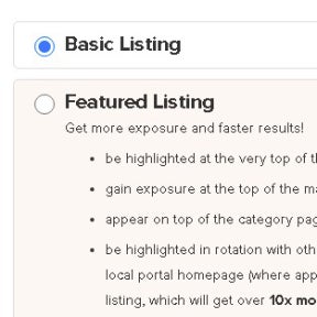 Choose your job posting type.