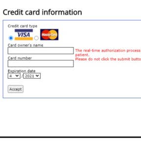 Choose a payment option.