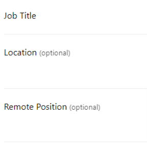 Create your job post.