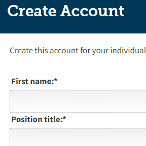 Create an account.
