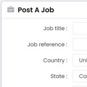 Create your job post.