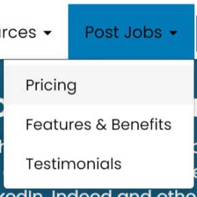 Select a job posting plan.
