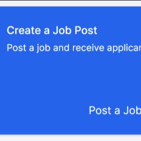 Click on "Create a Job Post."