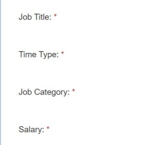 Fill in your job posting details.