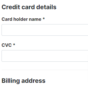 Finalize your order.