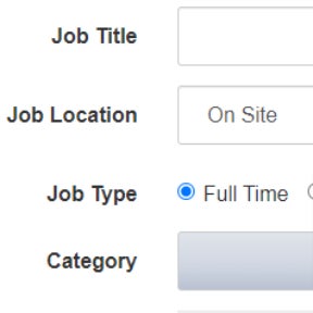Fill out the online job posting form.