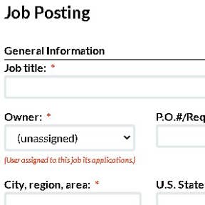 Create your job post.