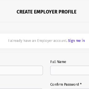 Create an employer profile.