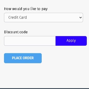 Select your payment method.