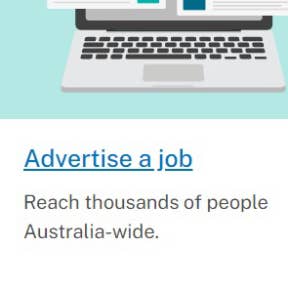 Click on "Advertise a job."