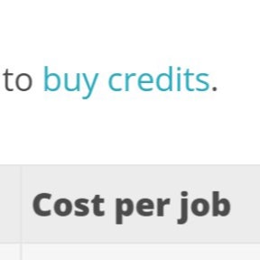 Click on "buy credits."
