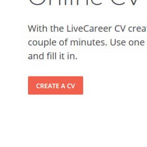 Click on "CREATE A CV."