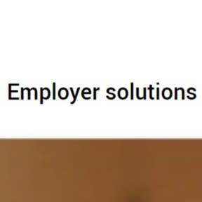 Click on "Employer solutions" on the home page.