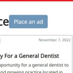 Click on "Place an ad."