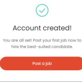 Click on "Post a job."