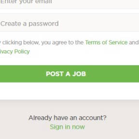 Click "Post a Job" in the dashboard menu.