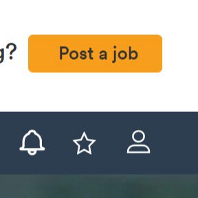 Click on "Post a job" on the home page.