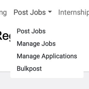 Click on "Post Jobs."