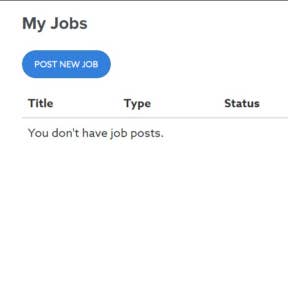 Click on "POST NEW JOB."