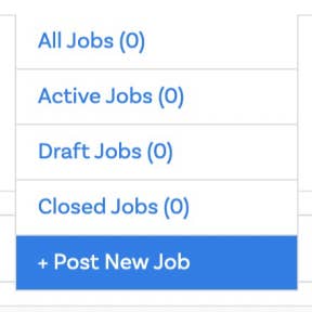 Click on "+ Post New Job."