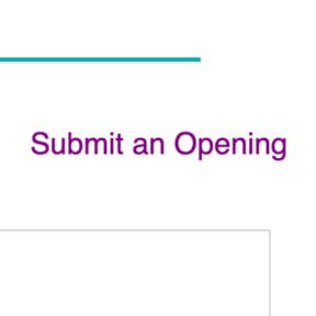 Click on "Submit an Opening."