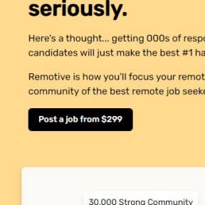 Click "Post a job from $299."