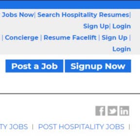 Click "Post a Job" on the home page.