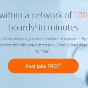 Click "Post jobs FREE."