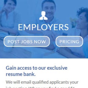 Click "Post Jobs Now" on the home page.