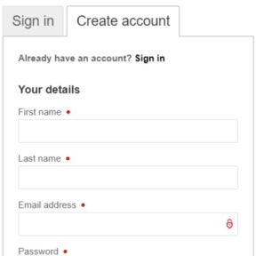 Create an account.
