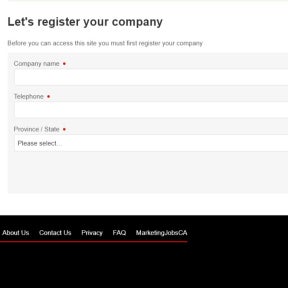 Register your company.