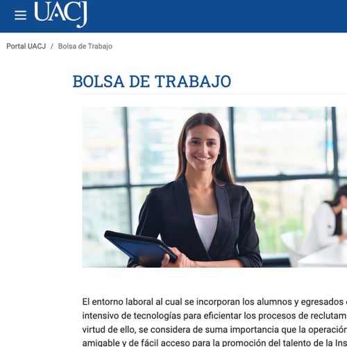 Cómo publicar vacantes en Bolsa de Trabajo UACJ:
