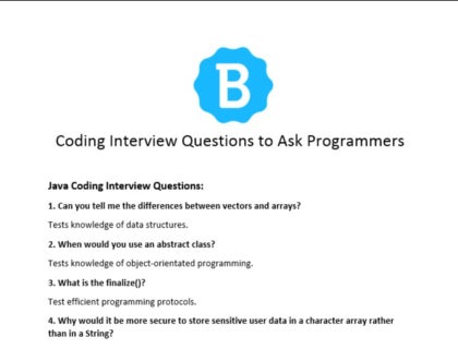 Coding interview questions template download.