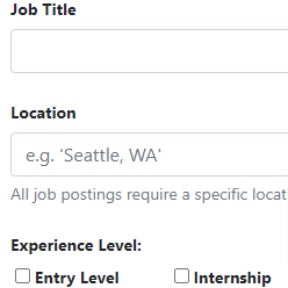 Start the job posting process.