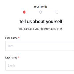 Create an account.