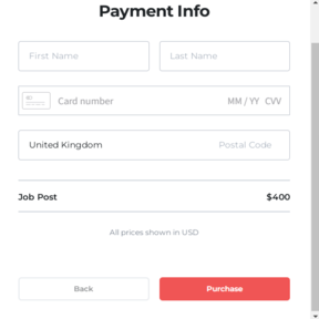 Finalize your order.