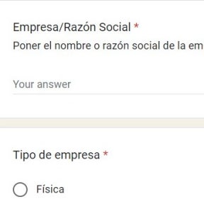 Completa la información.