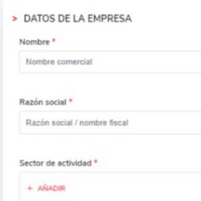 Completa tu perfil.