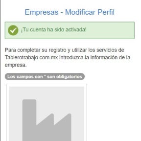 Completar registro.