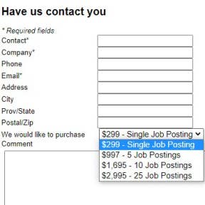 Complete the contact form.