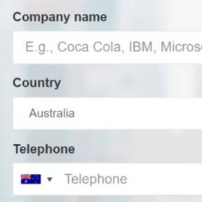 Complete the employer registration form.