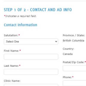 Complete the form.