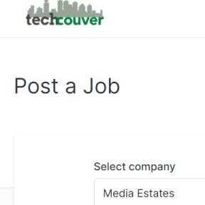 Complete the job ad form.