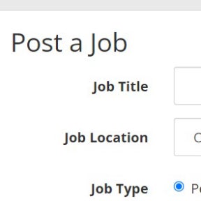 Complete the job description form.