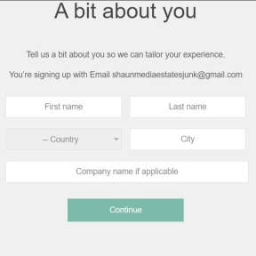 Complete your Creativepool profile.