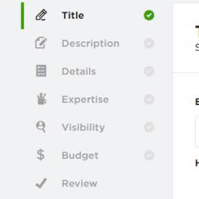 Start the job posting process.