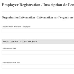 Complete the registration form.