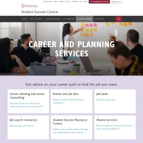 Visit the Student Success Centre's home page.