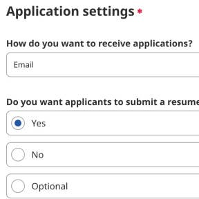 Configure your application settings.