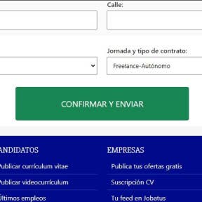 Confirmar información.